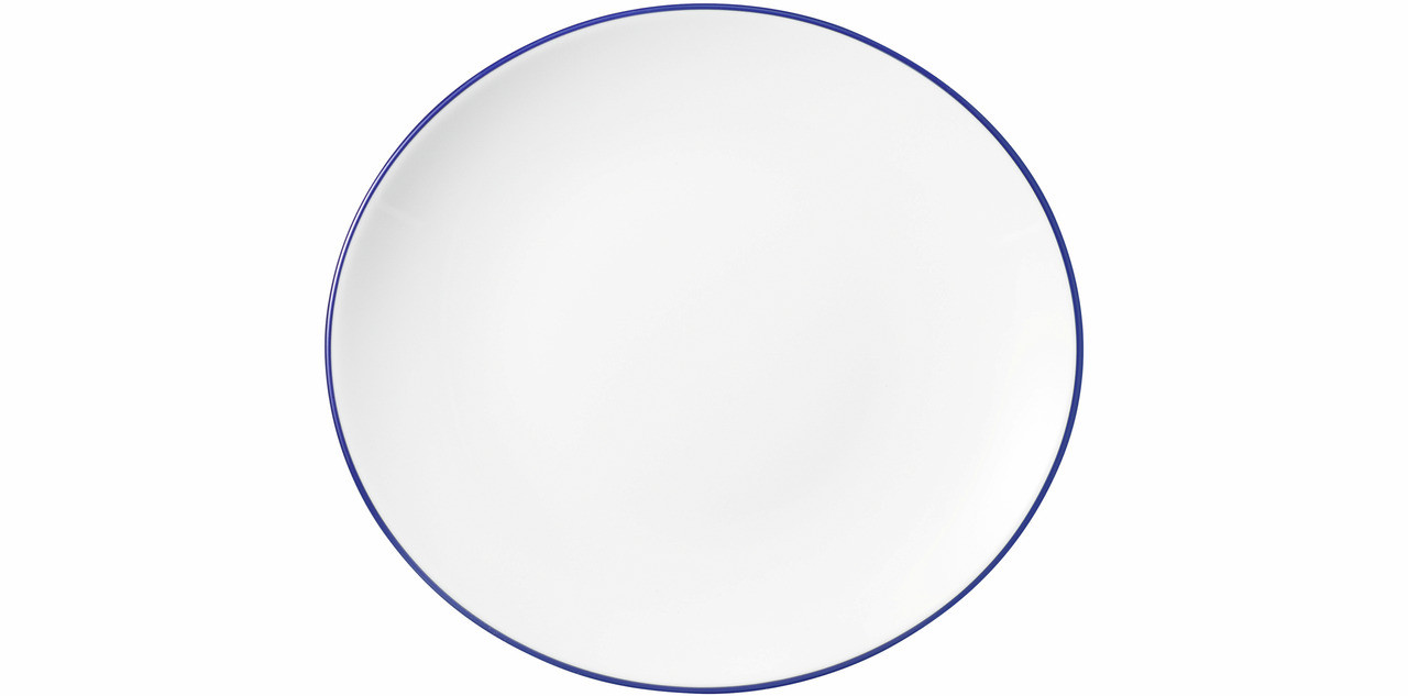 Modern Life, Frühstücksteller oval 210 x 192 mm Blue Line